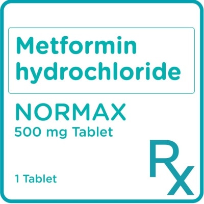 NORMAX, Normax ER Metformin 500mg 1 Tablet [Prescription Required ...