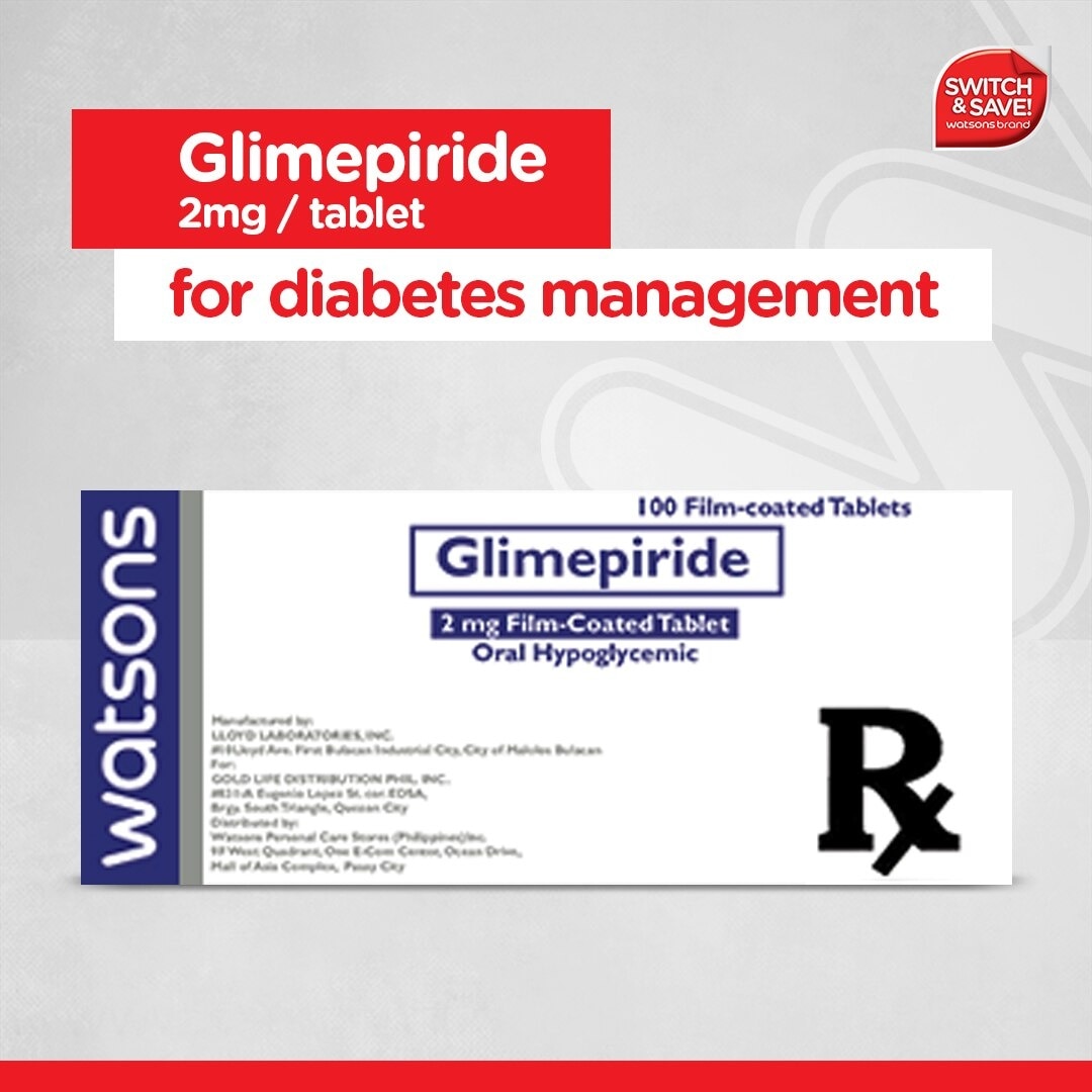 Watsons Glimepiride 2mg 1tablet