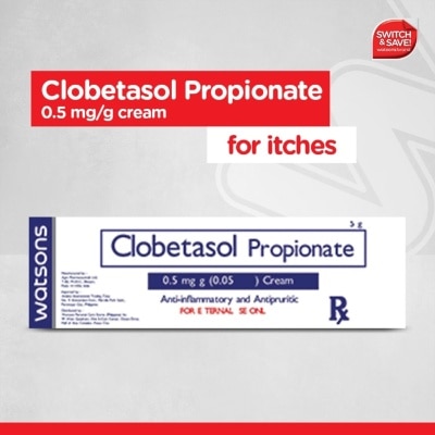 WATSONS GENERICS Clobetasol Propionate 0.05% Cream x5g [PRESCRIPTION REQUIRED]