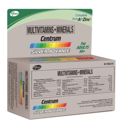 CENTRUM Silver Advance Multivitamins 30 Tablets