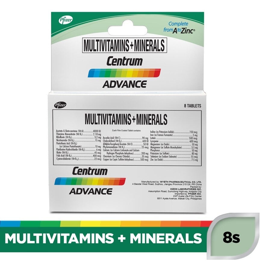 Multivitamins 8 Tablets