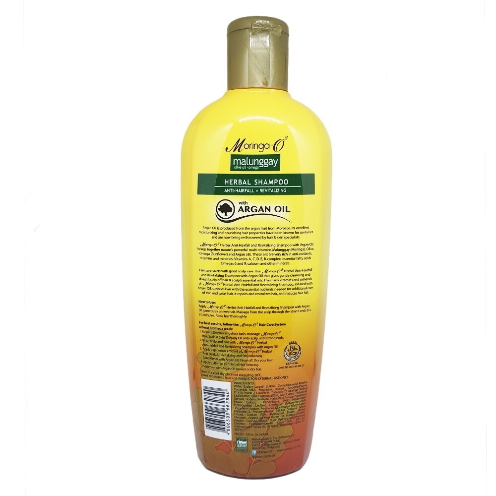 Moringa-O2 Herbal Anti-Hairfall Shampoo with Argan Oil 350ml