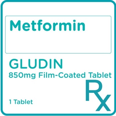 GLUDIN Metformin 850mg 1 Film-Coated Tablet [PRESCRIPTION REQUIRED]