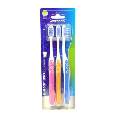 WATSONS Toothbrush Slim Soft Spiral Set Of 3