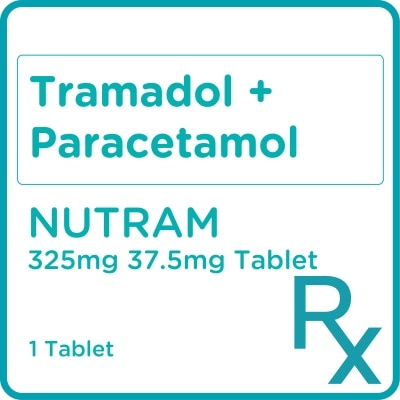 NUTRAM - Tramadol + Paracetamol 325mg 37.5mg 1 Tablet [PRESCRIPTION REQUIRED]