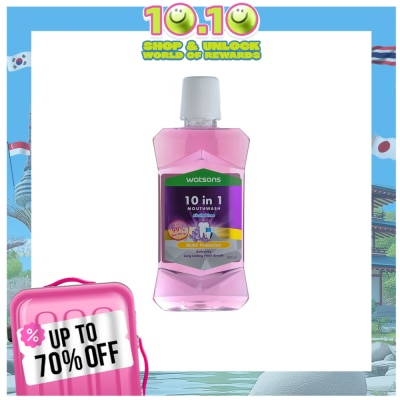 WATSONS 10in1 Alcohol-Free Mouthwash 500ml