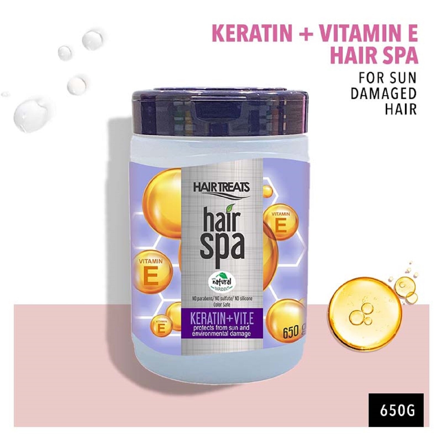 Hair Spa Keratin Vitamin E 650g