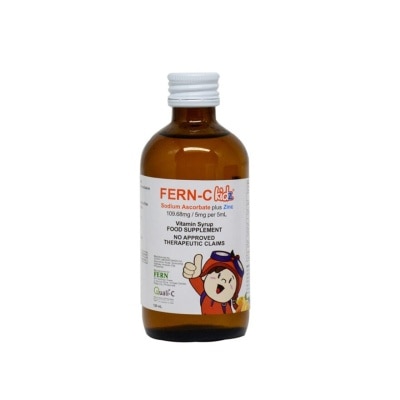 FERN C Sodium ascorbate 109.68mg (equivalent to ascorbic acid 97.5mg) elemental Zinc 5mg Syrup 120mL