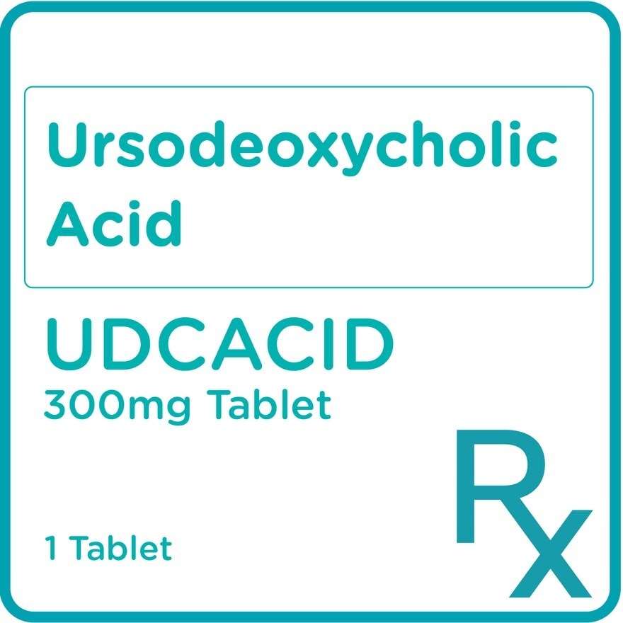 UDCACID Udcacid Ursodeoxycholic acid 300mg Sold Per Piece [Prescription Required]