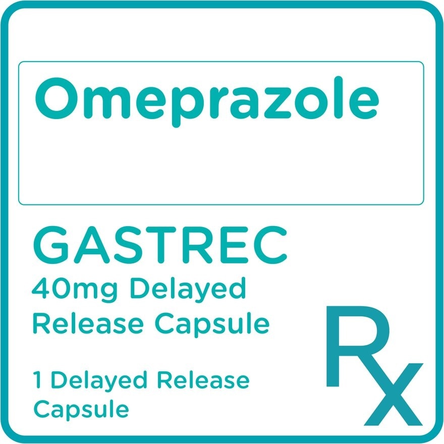 GASTREC Omeprazole 40mg 1 Delayed-release Capsule Sold Per Piece [PRESCRIPTION REQUIRED]