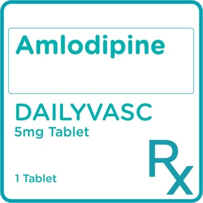 DAILYVASC Dailyvasc Amlodipine 5mg 1tablet[PRESCRIPTION REQUIRED]