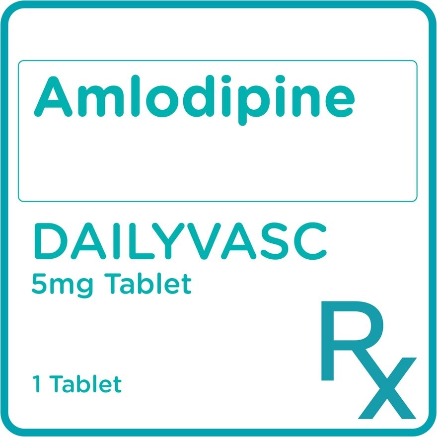 Dailyvasc Amlodipine 5mg 1tablet[PRESCRIPTION REQUIRED]