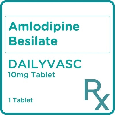 DAILYVASC Amlodipine Besilate 10mg 1 Tablet [Prescription Required]