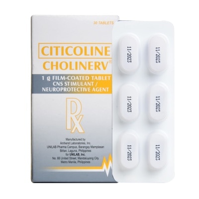 CHOLINERV Citicoline sodium 1 g 1 Tablet [PRESCRIPTION REQUIRED]