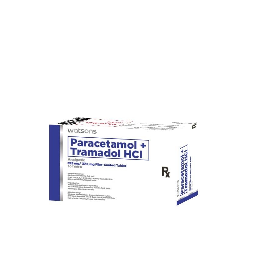 WATSONS GENERICS Paracetamol 325mg + Tramadol 37.5mg Sold Per Piece [PRESCRIPTION REQUIRED]