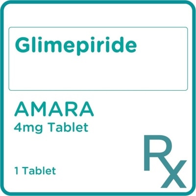 AMARA Glimepiride 4 mg 1 Tablet [PRESCRIPTION REQUIRED]