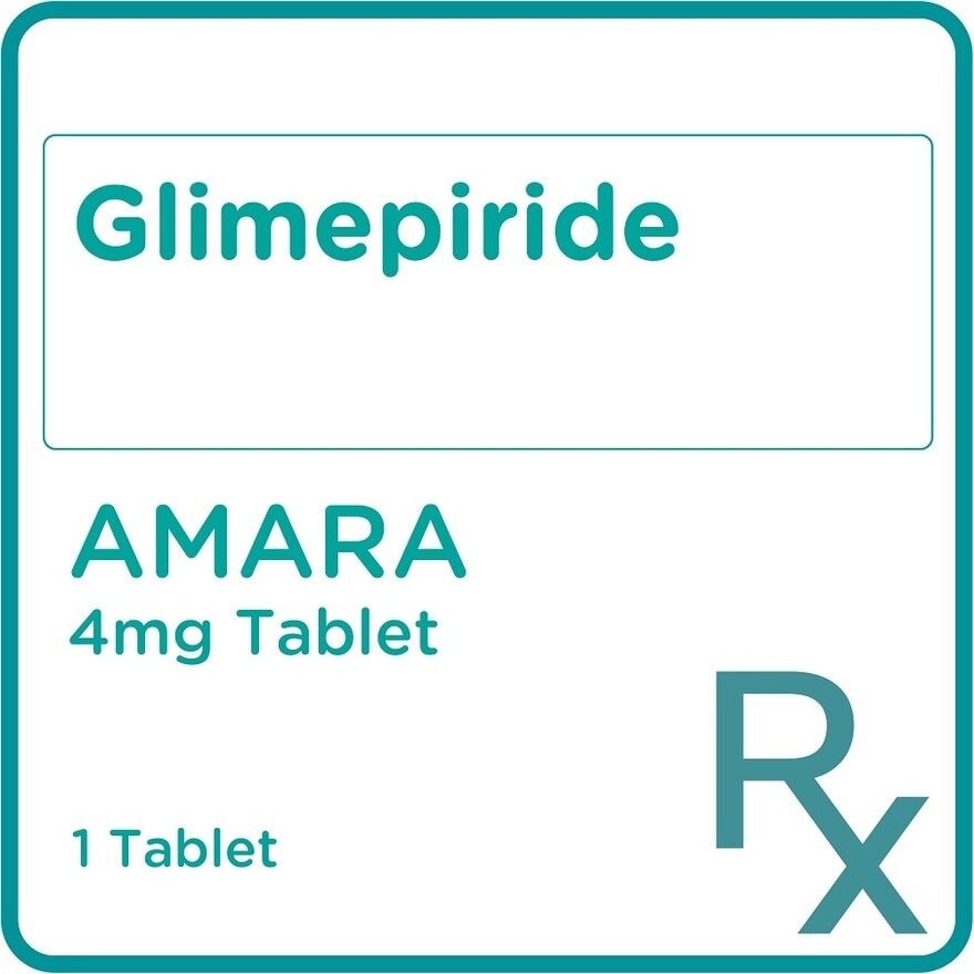 Glimepiride 4 mg 1 Tablet [PRESCRIPTION REQUIRED]