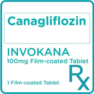 INVOKANA Canagliflozin 100mg 1 Film-coated Tablet [PRESCRIPTION REQUIRED]