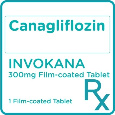 INVOKANA Canagliflozin 300mg 1 Film-coated Tablet [PRESCRIPTION REQUIRED]