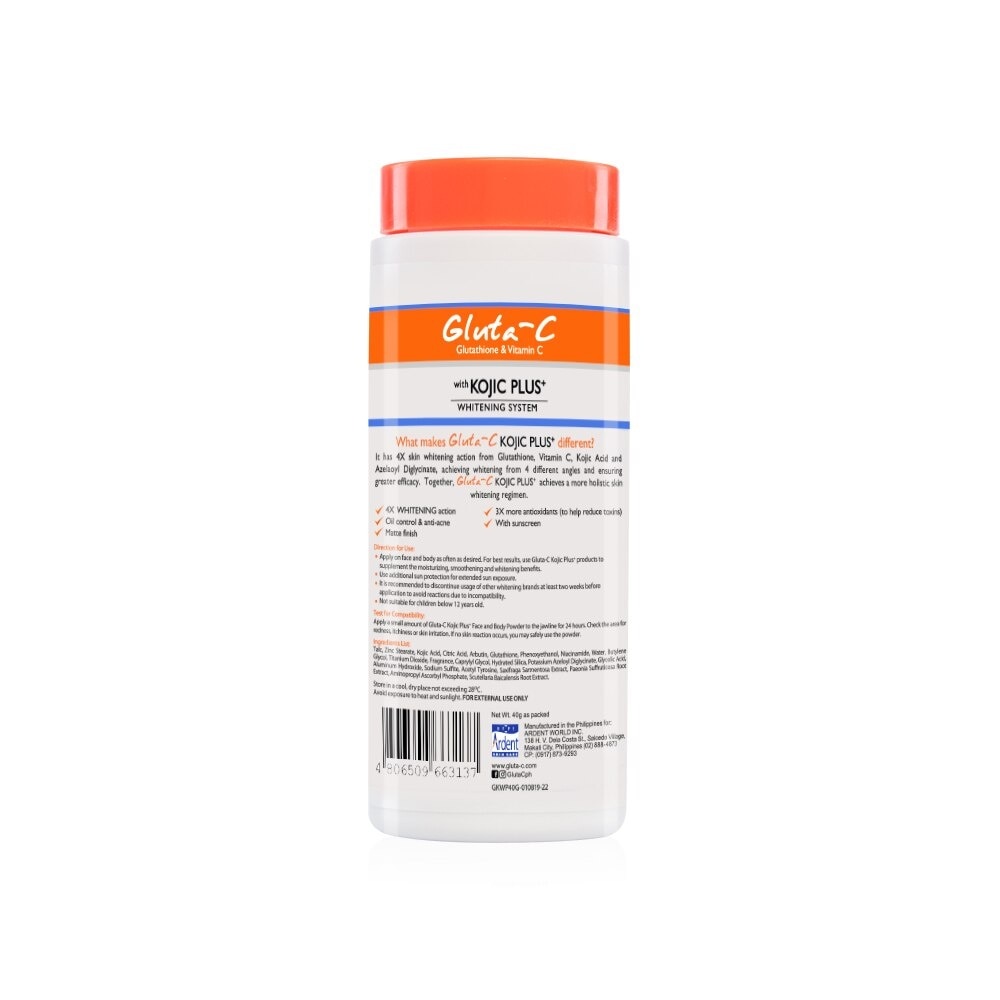 Kojic Plus Face and Body Powder 40g