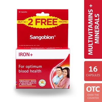 SANGOBION Iron+ 14+2 Capsules Promo Pack