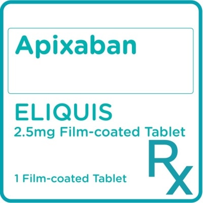 ELIQUIS Apixaban 2.5mg 1 Film-coated Tablet [PRESCRIPTION REQUIRED]