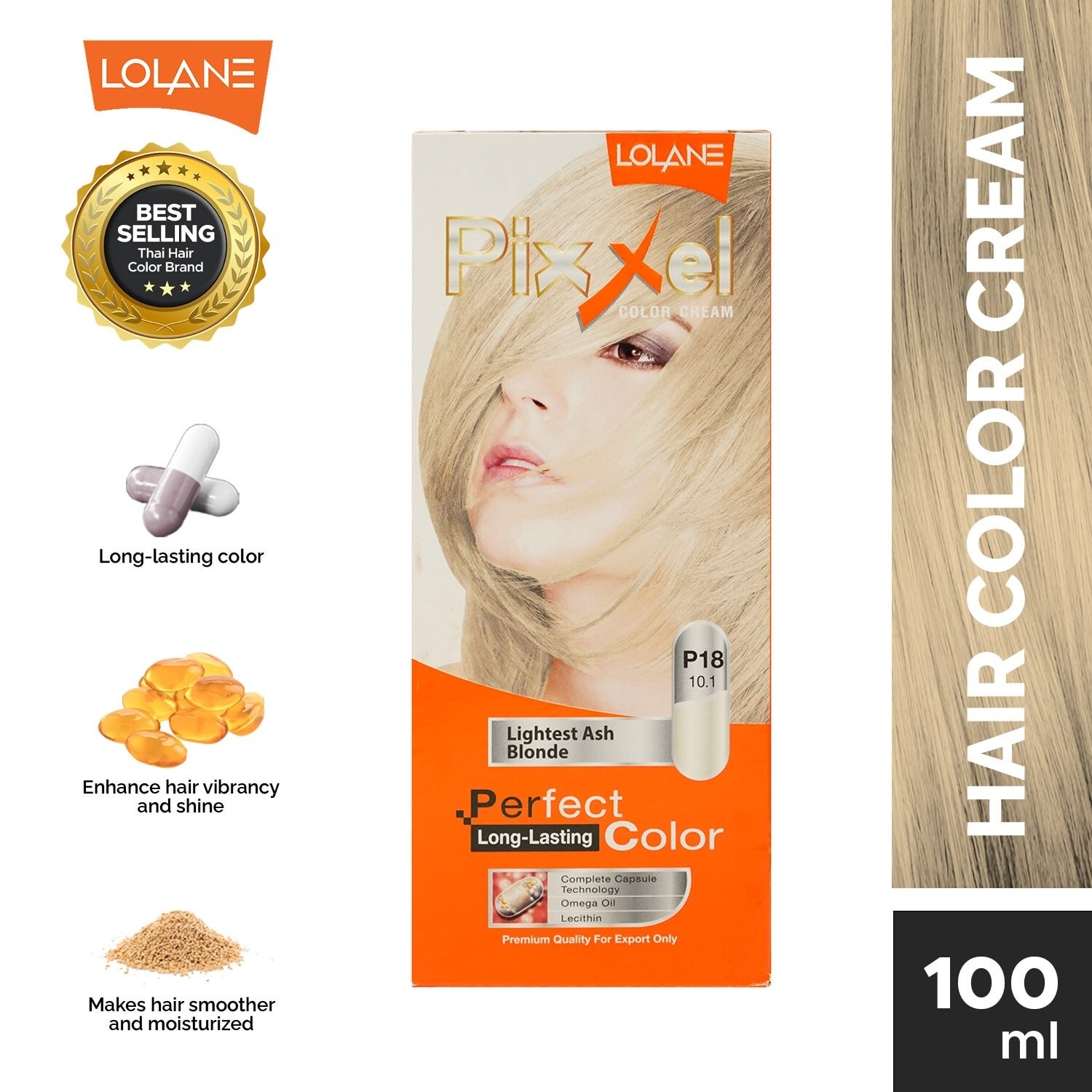 Pixxel Color Cream P18 Lightest Ash Blonde 10.1