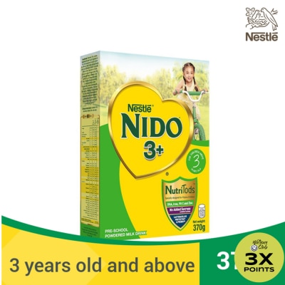 NIDO 3+ Powdered Milk Drink for Pre-Schoolers Above 3 Years Old 370g