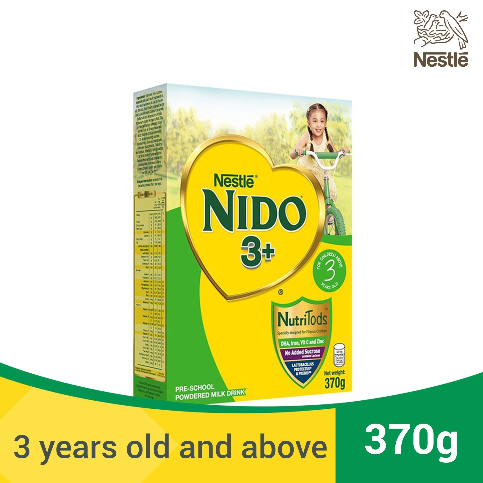 3+ Powdered Milk Drink for Pre-Schoolers Above 3 Years Old 370g