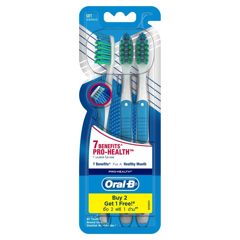 Pro-Health 7 Benefits Superior Cleaning Toothbrush 3s