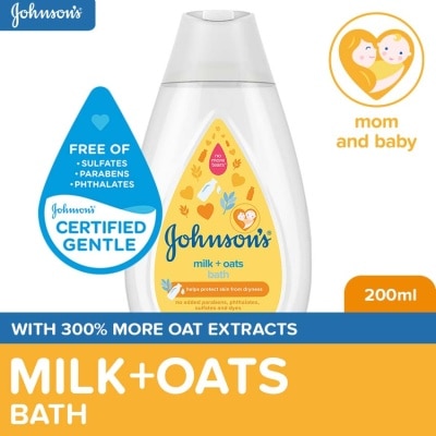 JOHNSONS BABY Johnson's Milk + Oats Baby Bath 200ml - Baby Essentials, Baby Care, Baby Wash Body Wash For Baby