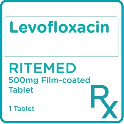 RITEMED Levofloxacin 500mg 1 Tablet [PRESCRIPTION REQUIRED]