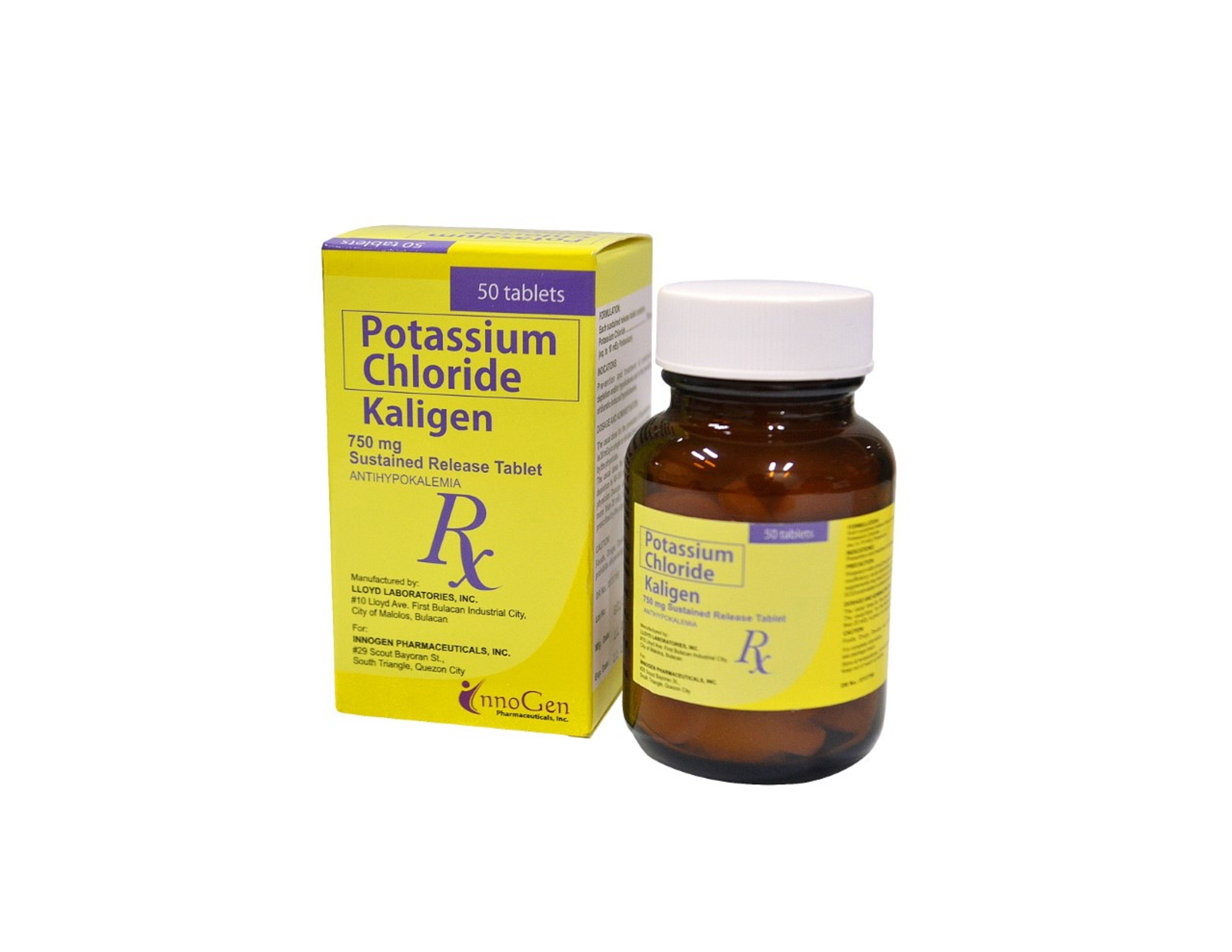 Potassium Chloride 750mg 1 Sustained-Release Tablet [Prescription Required]