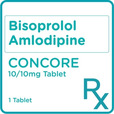 CONCORE AM Bisoprolol Amlodipine 10mg/10mg 1 Tablet  [PRESCRIPTION REQUIRED]