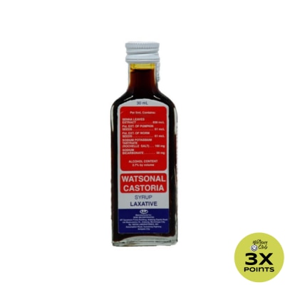 CASTORIA Senna Leaves Extract Sodium Potassium Tartrate Syrup 30mL