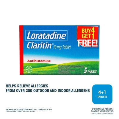 CLARITIN Claritin Loratadine 10mg 4+1 Pack