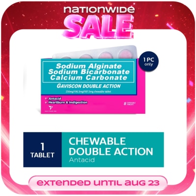 GAVISCON - GAVISCON Double Action Chewable Tablet Sold Per Piece image