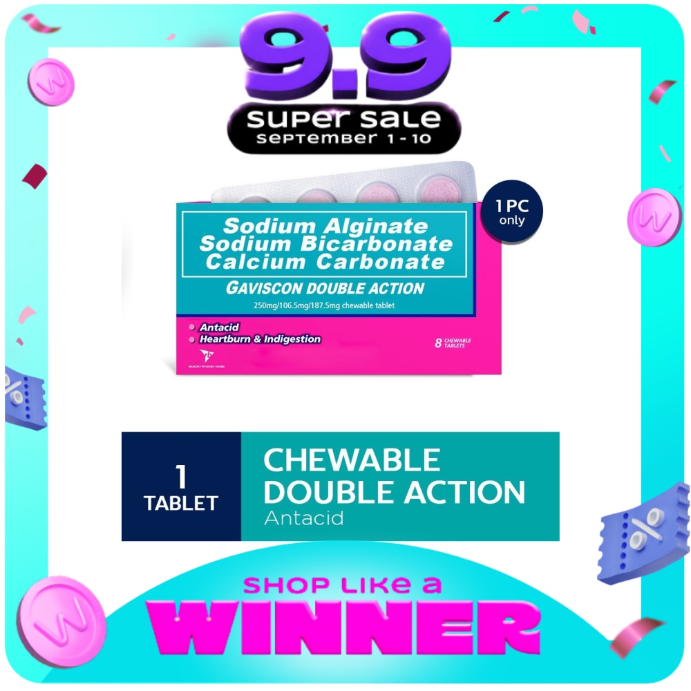GAVISCON Double Action Chewable Tablet Sold Per Piece image