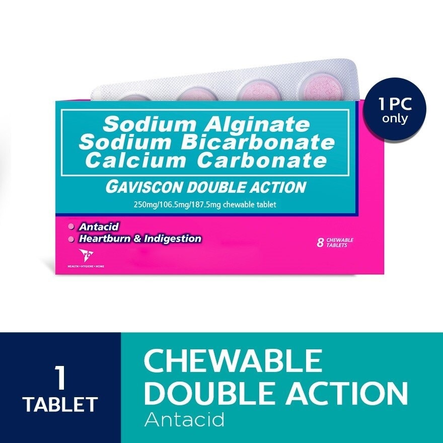 GAVISCON Double Action Chewable Tablet Sold Per Piece