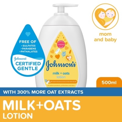 JOHNSONS BABY Johnson'S Milk+Oats Baby Lotion 500ml - Baby Essentials, Baby Care, Baby Body Lotion, Milk Lotion