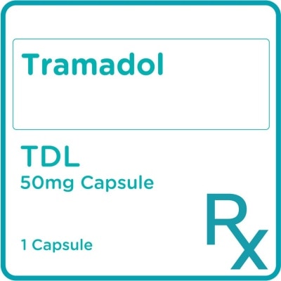 TDL Tramadol 50mg 1 Capsule [Prescription Required]