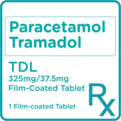 TDL Paracetamol + Tramadol 325mg/37.5mg 1 Film-Coated Tablet [PRESCRIPTION REQUIRED]