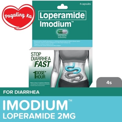 IMODIUM Imodium 2mg 4s - Diarrhea Medicine, Loperamide