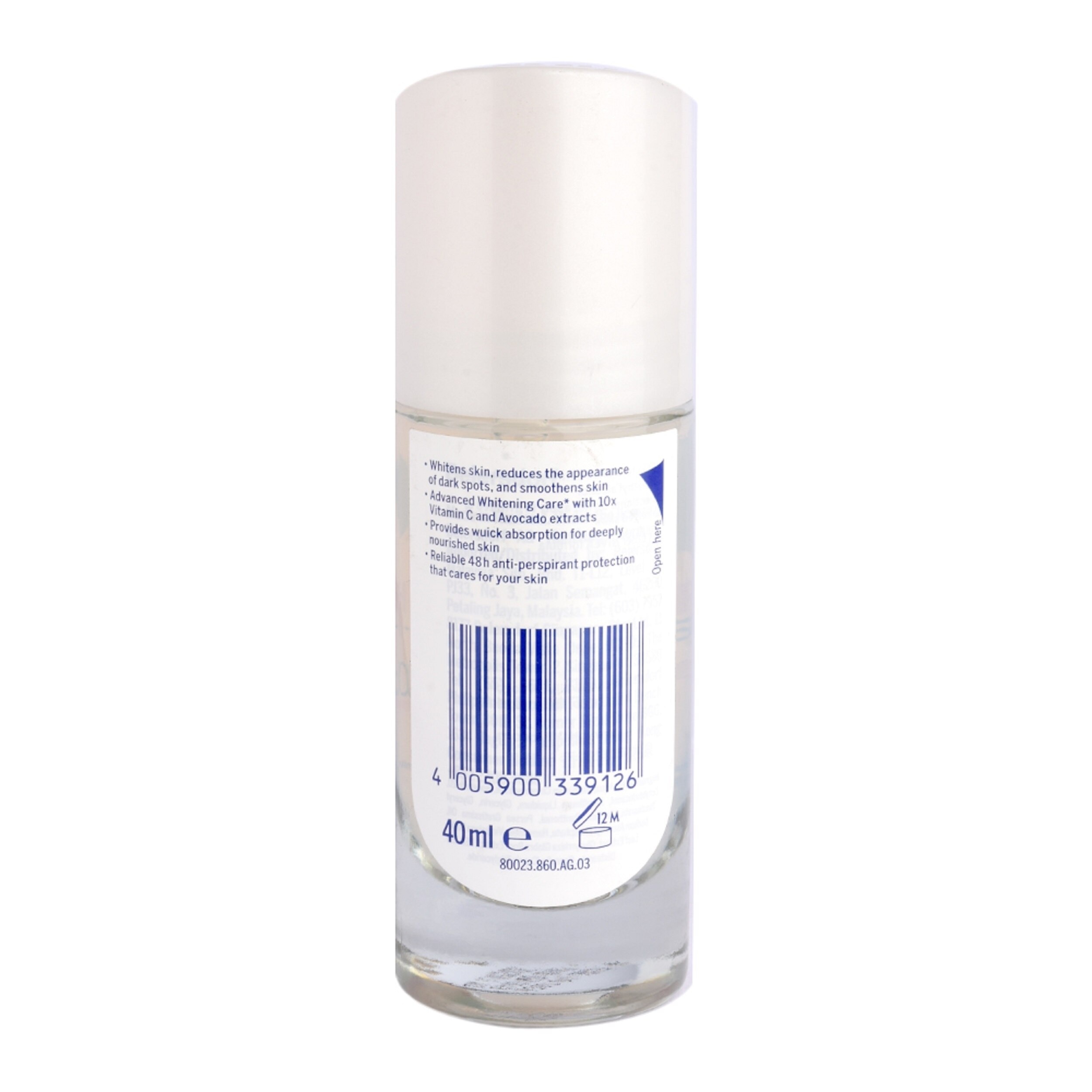 NIVEA Deodorant Extra Brightening Anti-Perspirant Serum Roll-On 40ml