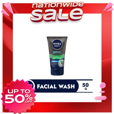 NIVEA NIVEA Men Bright Anti-Oil + Detox Mud Foam 50g