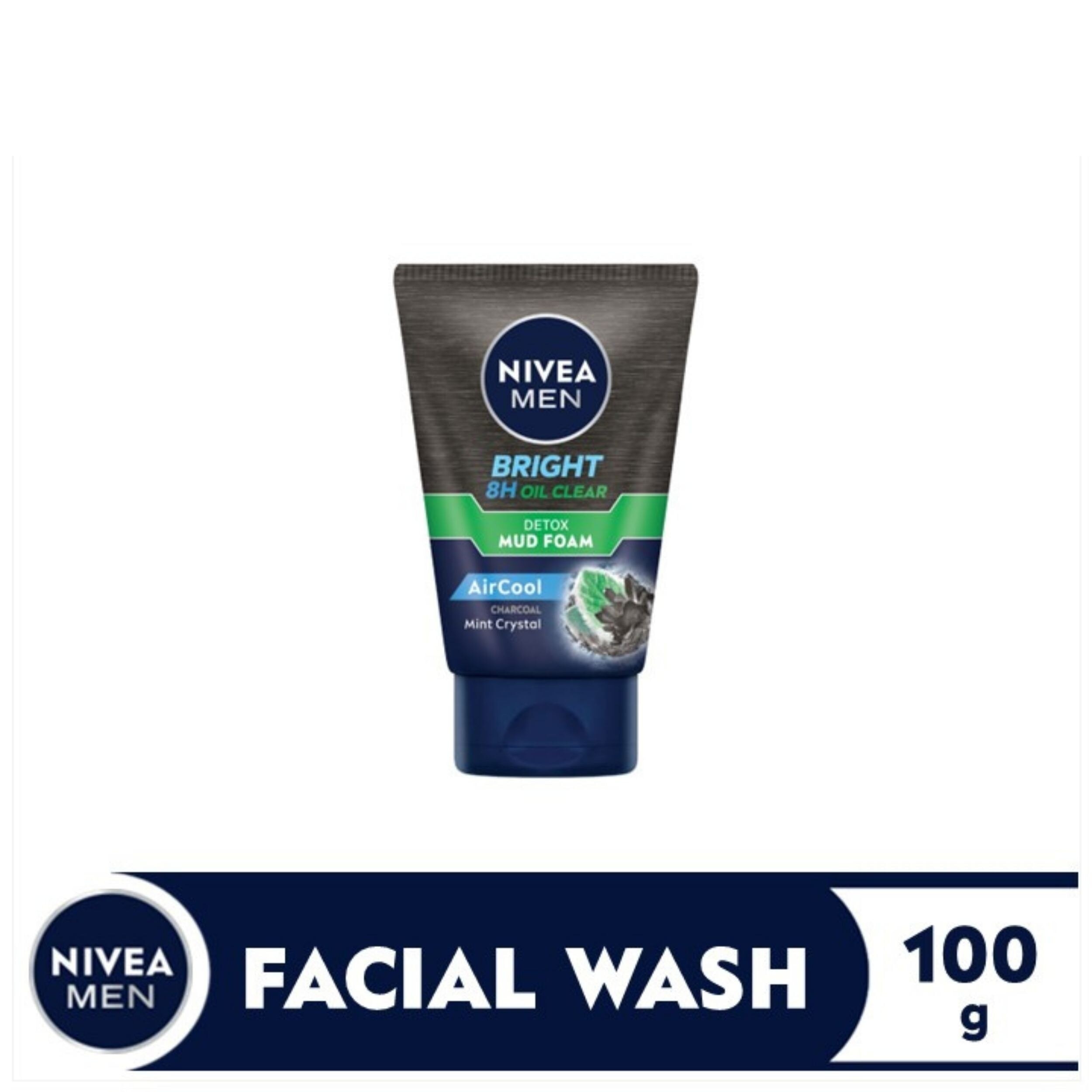 NIVEA Men Bright Oil Clear Mud Foam 100g