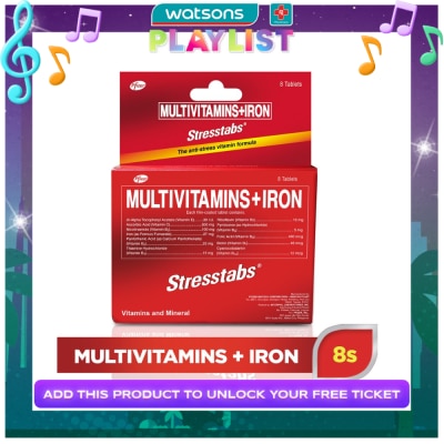 STRESSTABS Stresstabs Multivitamins + Iron 8 Tablets