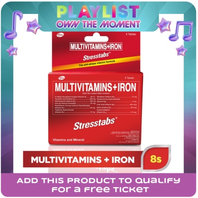STRESSTABS - Stresstabs Multivitamins + Iron 8 Tablets