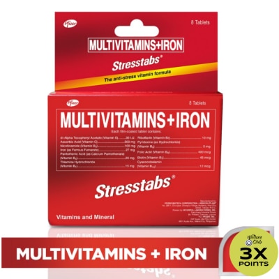 STRESSTABS Stresstabs Multivitamins + Iron 8 Tablets