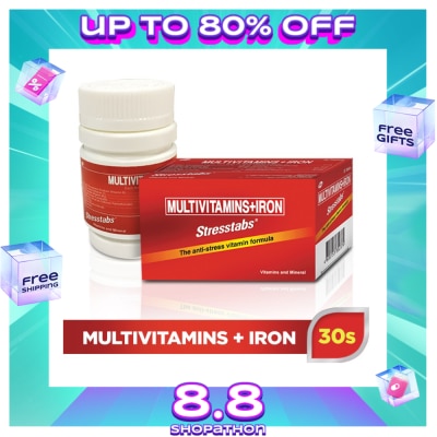 STRESSTABS Stresstabs Multivitamins + Iron 30 Tablets
